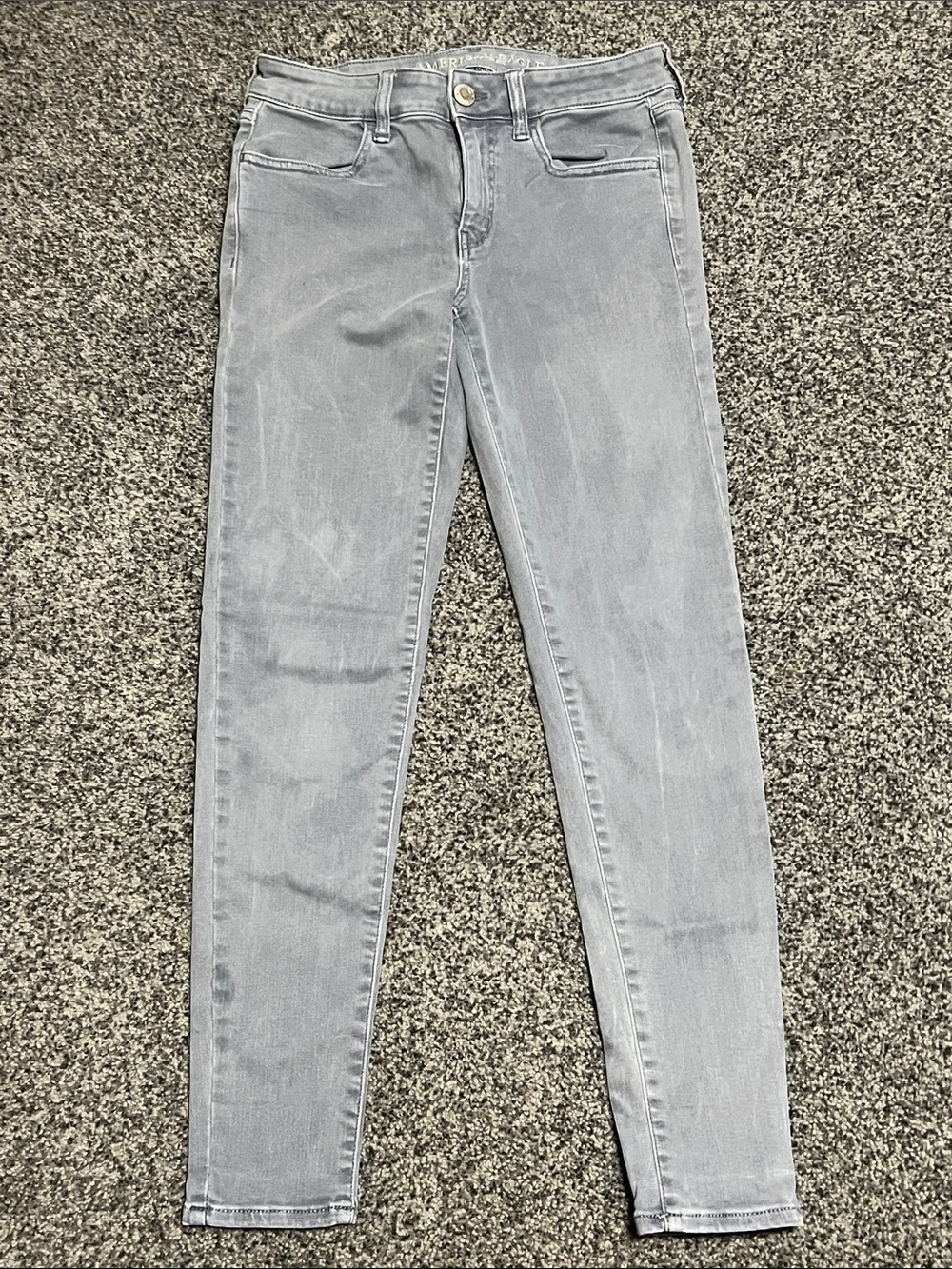 American Eagle Jegging Next Level Stretch Gray Size 6 EUC